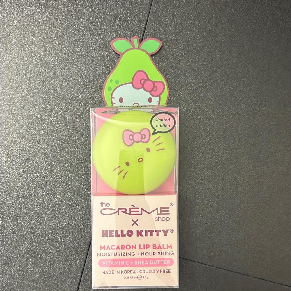 The Creme Shop x Hello Kitty Macaron Lip Balm - Juicy Pear